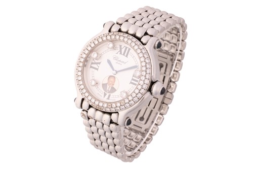 Lot 180 - A Chopard Happy Sport Stainless Steel...
