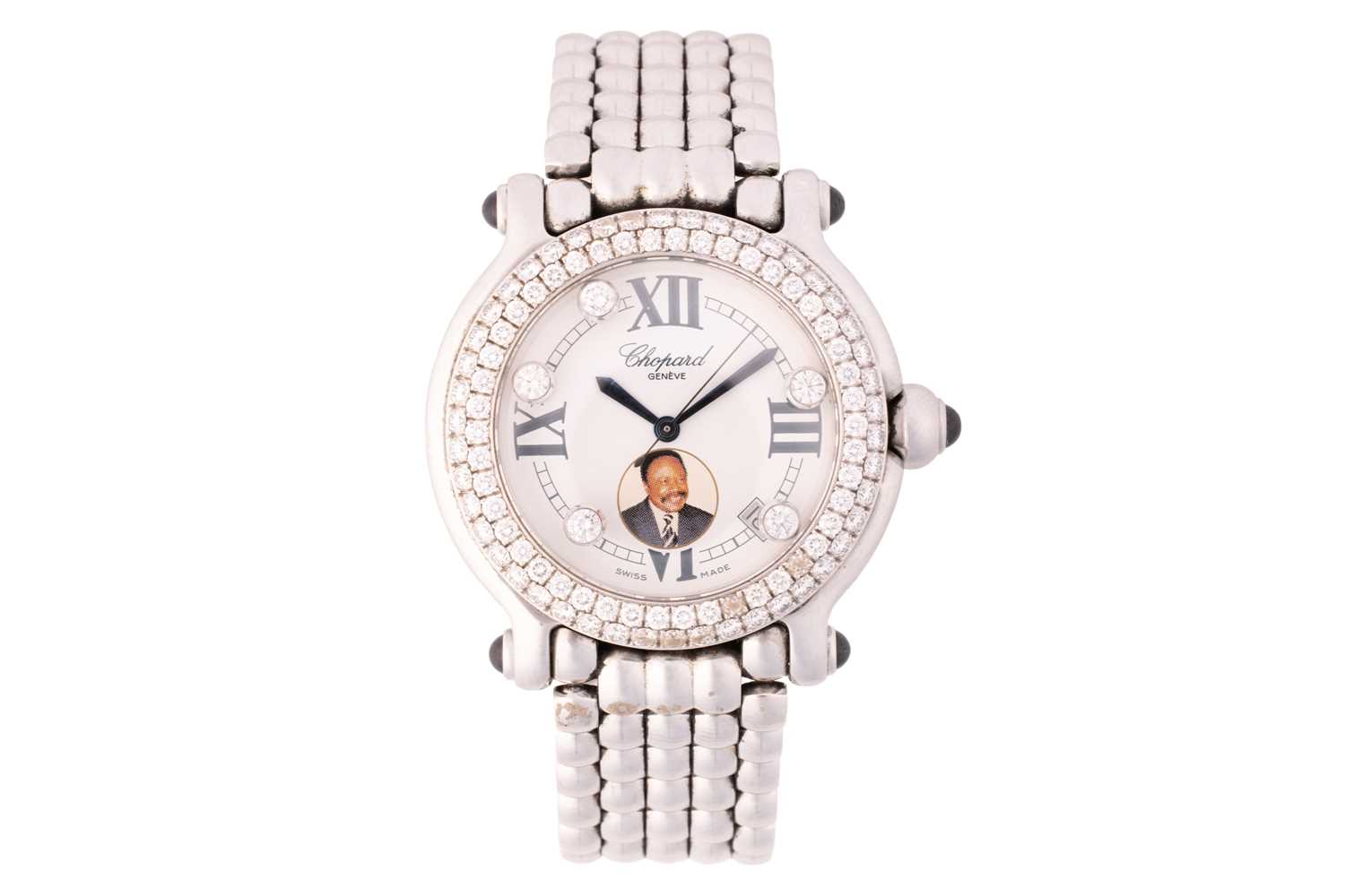 Lot 180 - A Chopard Happy Sport Stainless Steel...
