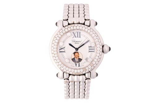 Lot 180 - A Chopard Happy Sport Stainless Steel...