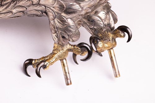 Lot 235 - Genryusai Seiya; a Japanese silvered bronze...