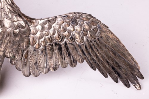 Lot 235 - Genryusai Seiya; a Japanese silvered bronze...