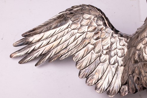 Lot 235 - Genryusai Seiya; a Japanese silvered bronze...