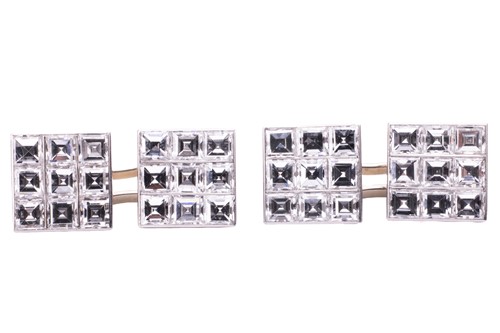 Lot 185 - Van Cleef & Arpels - a boxed diamond dress set,...