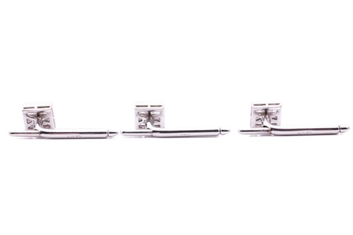 Lot 185 - Van Cleef & Arpels - a boxed diamond dress set,...