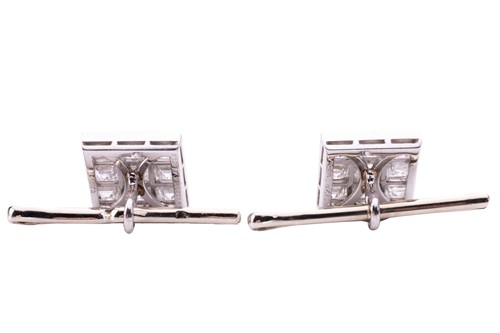 Lot 185 - Van Cleef & Arpels - a boxed diamond dress set,...