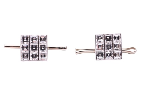 Lot 185 - Van Cleef & Arpels - a boxed diamond dress set,...