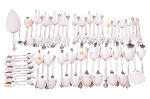 Lot 266 - Georg Jensen:- "Acanthus" pattern flatware...