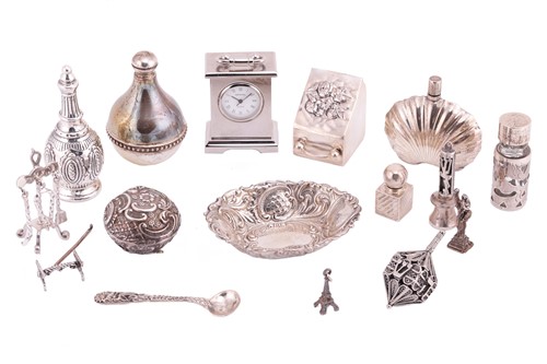 Lot 271 - A collection of miniature silver pieces...