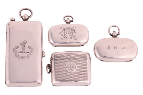 Lot 282 - An Edwardian silver double sovereign case with...