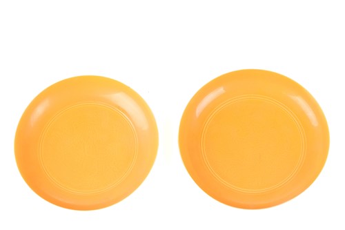 Lot 102 - A pair of Chinese yellow glazed Chinese...