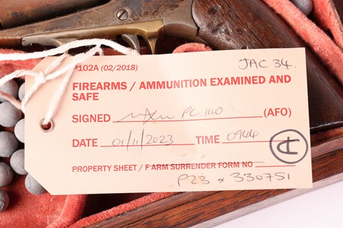 Lot 195 - A .44 Remington 1858 Beal's patent revolver,...