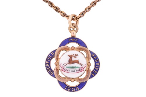 Lot 108 - A 9ct yellow gold Birchfield Harriers...