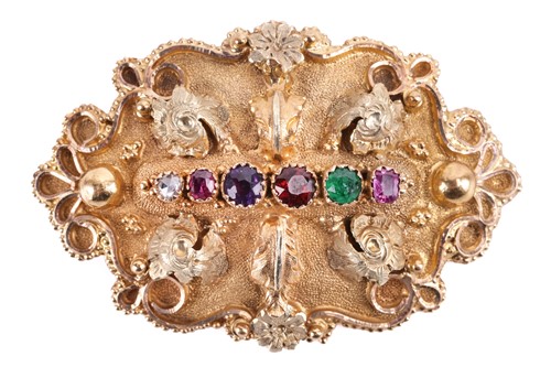 Lot 3 - An early 19th-century acrostic gem-set Regard...