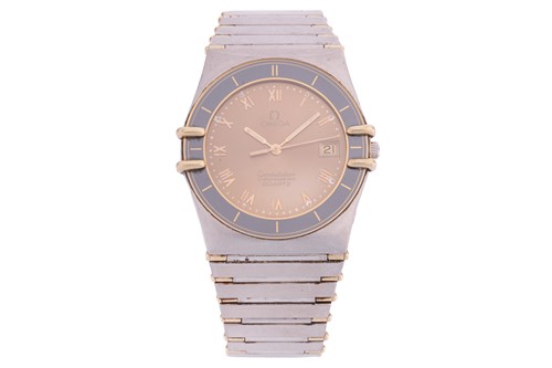 Lot 217 - An Omega Constellation quartz dress watch...