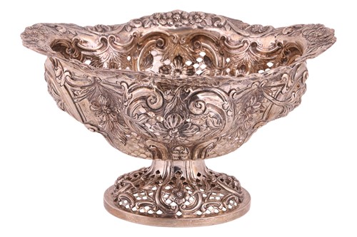 Lot 263 - A Victorian silver pierced bowl, by Charles...