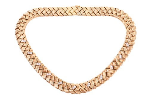 Lot 96 - Georges Lenfant for Mauboussin - a diamond-set...