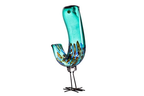 Lot 83 - A 'Pulcino' Murano glass bird, designed by...