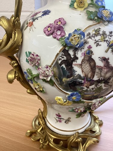 Lot 162 - A pair of 18th-century style Meissen porcelain...