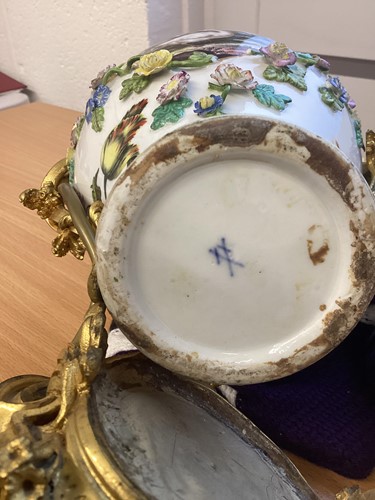 Lot 162 - A pair of 18th-century style Meissen porcelain...