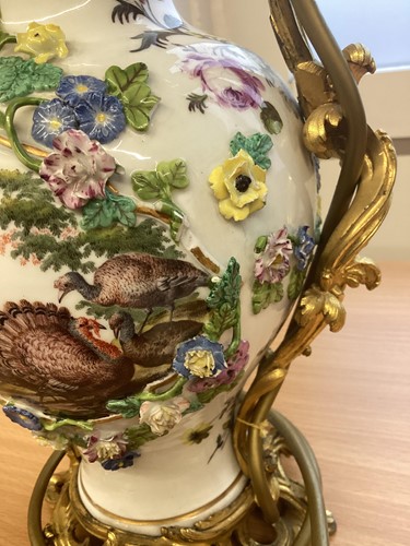 Lot 162 - A pair of 18th-century style Meissen porcelain...