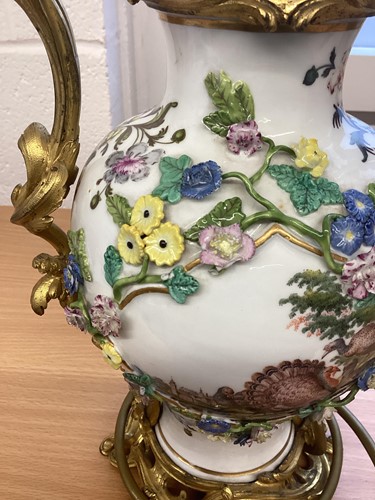 Lot 162 - A pair of 18th-century style Meissen porcelain...