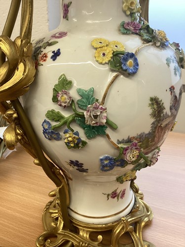 Lot 162 - A pair of 18th-century style Meissen porcelain...