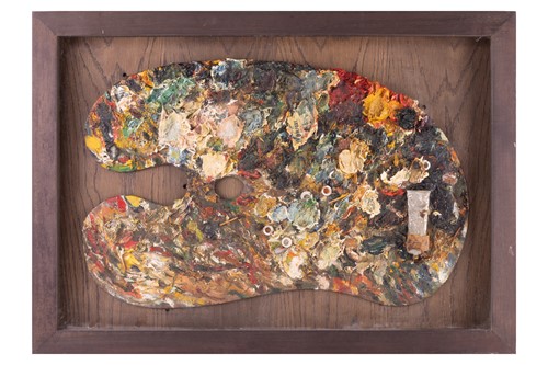 Lot 64 - John Bratby (1928 - 1992), Artist's Palette,...