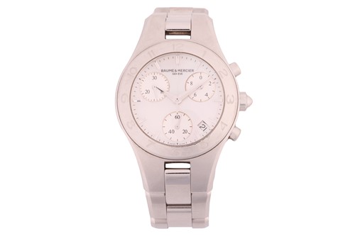Lot 186 - A Baume & Mercier Linea chronograph 65701 lady'...