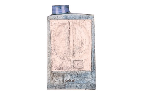 Lot 163 - A Troika chimney vase by Anne Lewis, painted...