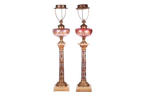 Lot 138 - A pair of 19th-century French onyx, gilt metal...