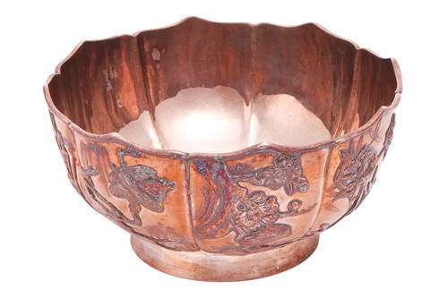 Lot 261 - An early 20th-century Chinese heavy silver...