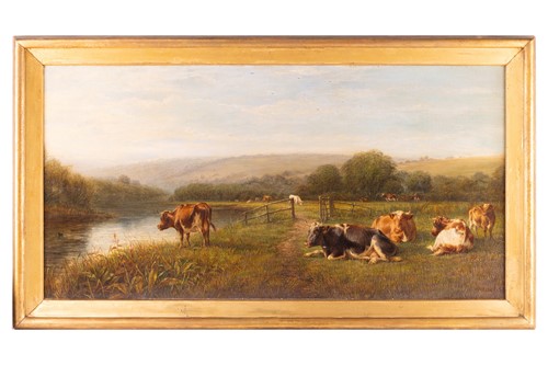 Lot 55 - William Luker (1828 - 1905), Landscape with...