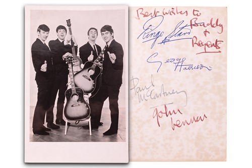 Lot 175 - The Beatles: an original black and white...
