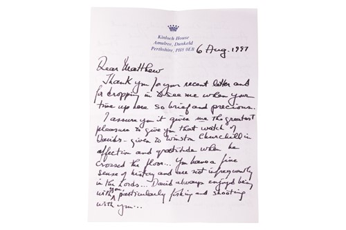 Lot 234 - A gift to Sir Winston Churchill - A Sir John...