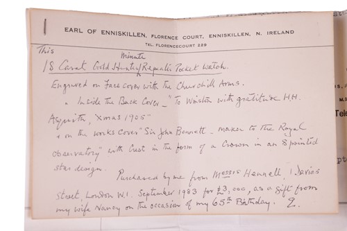 Lot 234 - A gift to Sir Winston Churchill - A Sir John...