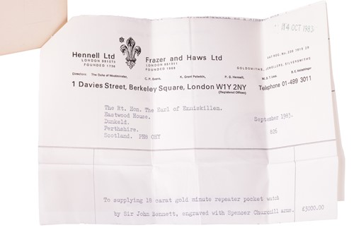 Lot 234 - A gift to Sir Winston Churchill - A Sir John...