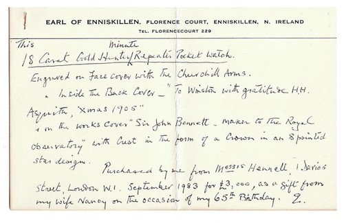Lot 234 - A gift to Sir Winston Churchill - A Sir John...