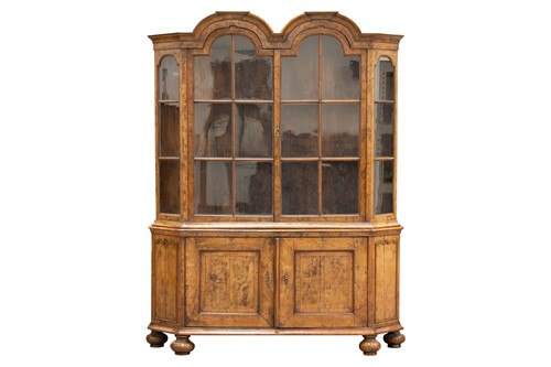 Lot 118 - An early 18th-century style figured walnut...