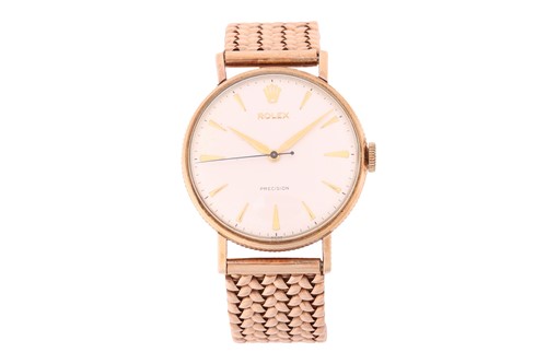 Lot 163 - A Rolex Precision gold wristwatch and 9ct gold...