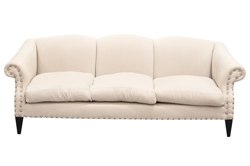 Lot 119 - A contemporary triple camelback three-seat...