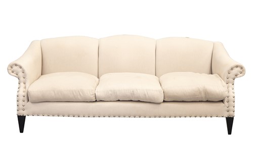 Lot 113 - A contemporary triple camelback three-seat...
