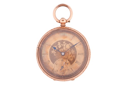 Lot 196 - An early twentieth-century open-face pocket...