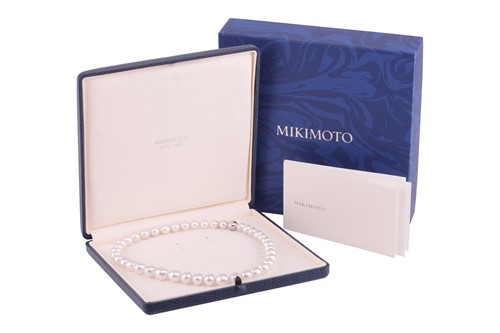 Lot 59 - Mikimoto - a single-strand South Sea pearl...