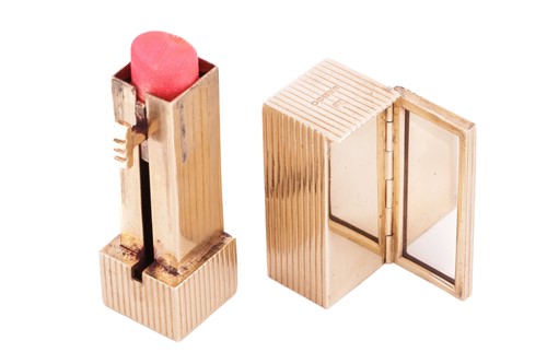 Lot 145 - Kurt Weiss - a lipstick holder with mirror in...