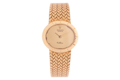 Lot 148 - An 18ct gold Rolex Cellini ladies wristwatch,...