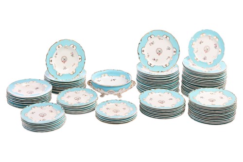 Lot 155 - An extensive 19th century part dinner service,...