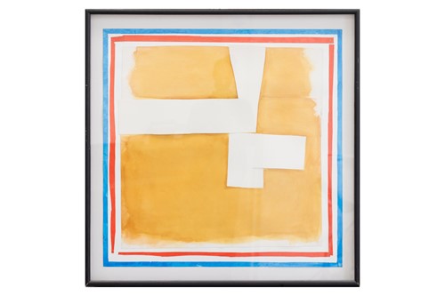 Lot 54 - Sandra Blow (1925 - 2006), Abstract in Ochre,...