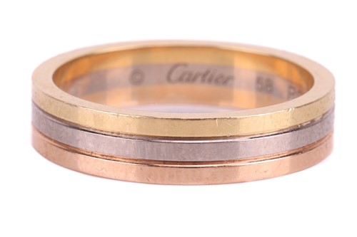 Lot 71 - Cartier - a Vendôme Louis Cartier wedding band...