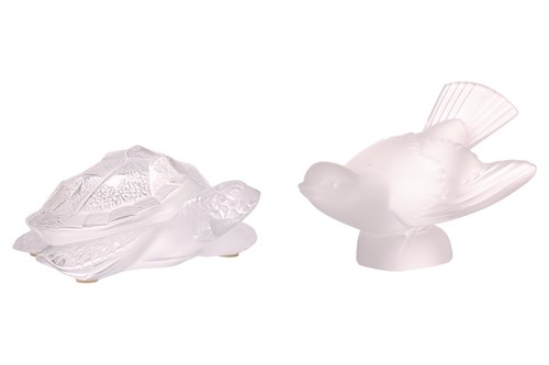 Lot 104 - A contemporary Lalique frosted glass model of...