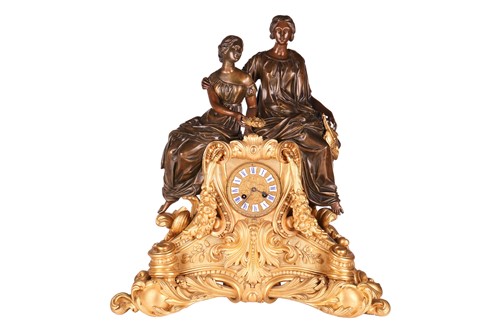 Lot 126 - A French late 19th-century ormolu and bronze...